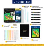 Prismacolor Technique, Art Supplies with Digital Art Lessons, Drawings Set, Level 1, How to Draw Animals with Colored Graphite Pencils, and More, Fox Drawing Lesson, 26 Count - Image 4